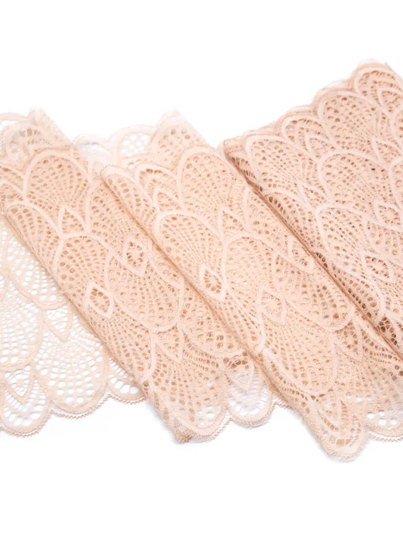 03-182 ОПТ Кружево эластичное 22 см, телесный 126