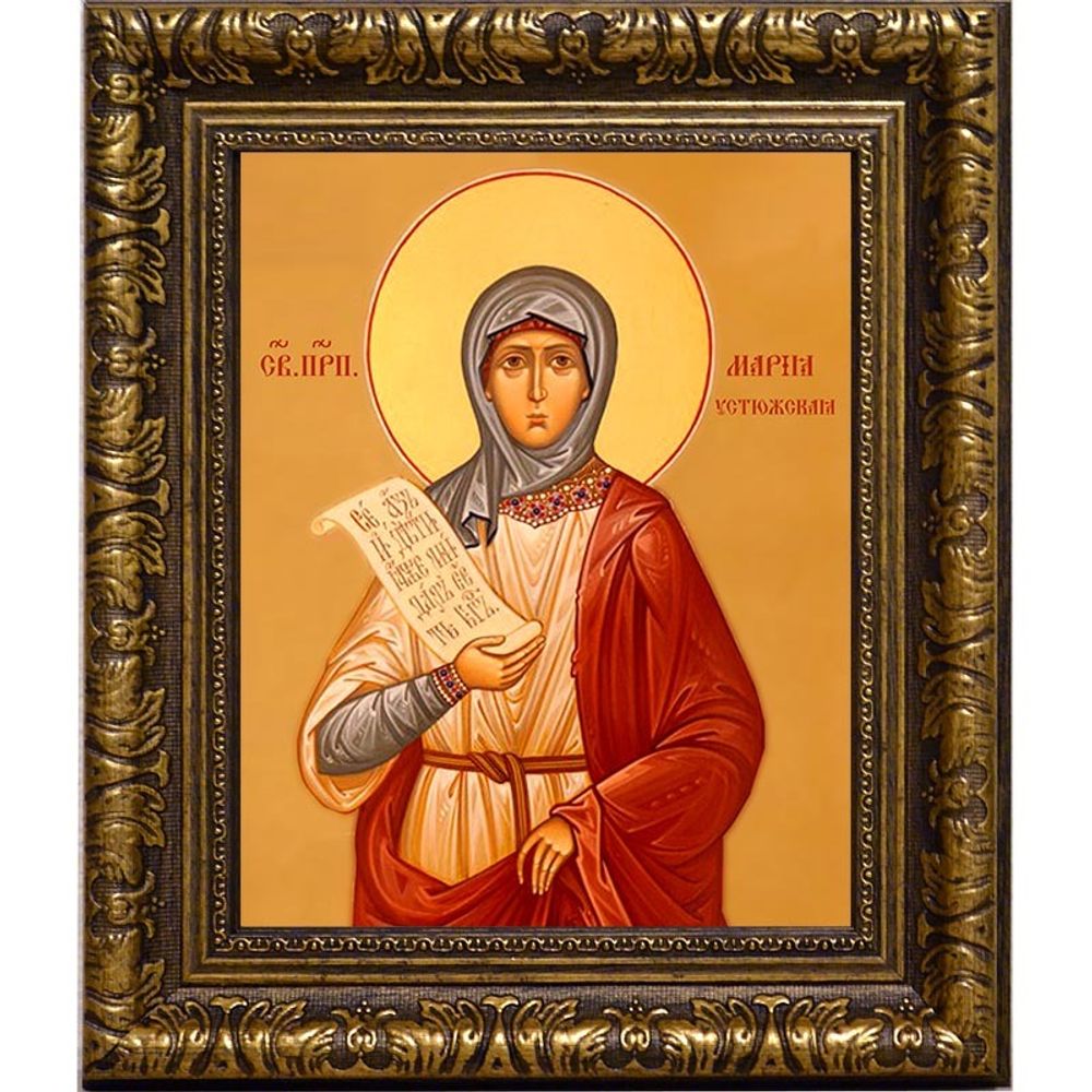 Мария Устюжская праведная. Икона на холсте.