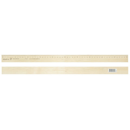 Линейка деревянная 50 см ЛП-500 штрих-код