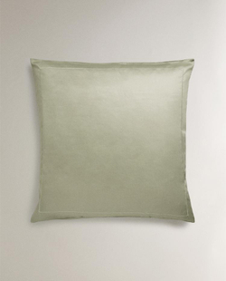ZARA HOME (300 НИТЕЙ) НАВОЛОЧКА ИЗ ХЛОПКА, ЗЕЛЕНЫЙ