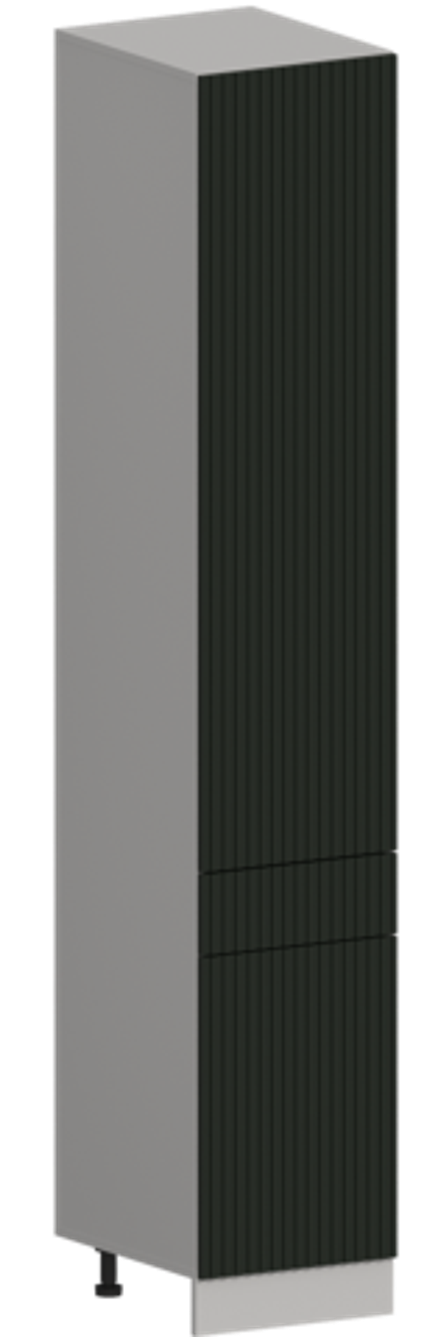 Кухня Модуль ШП1Я 400 Графит / Насыщенно-зеленый