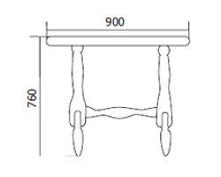 Стол обеденный-1 (вишня/вишня) , Фант-мебель