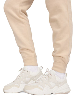 Женские теннисные брюки Nike Sportswear Club Fleece Pant - sanddrift/white