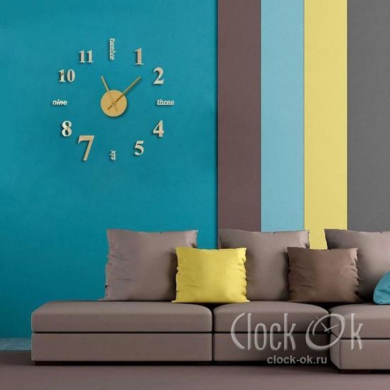 Настенные 3D часы Hi Style
