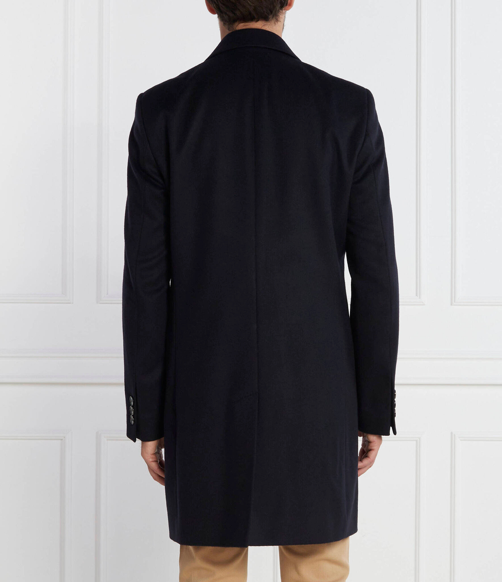 Хлопковое пальто h hyde BOSS BLACK - темно-синий(50502327)