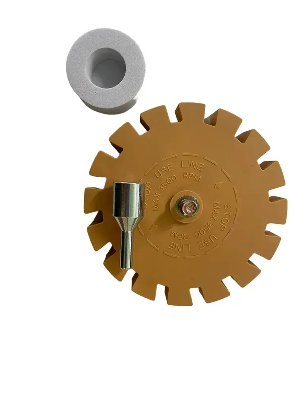 Диск для снятия, удаления двухстороннего скотча, следов клея, зачистной резиновый