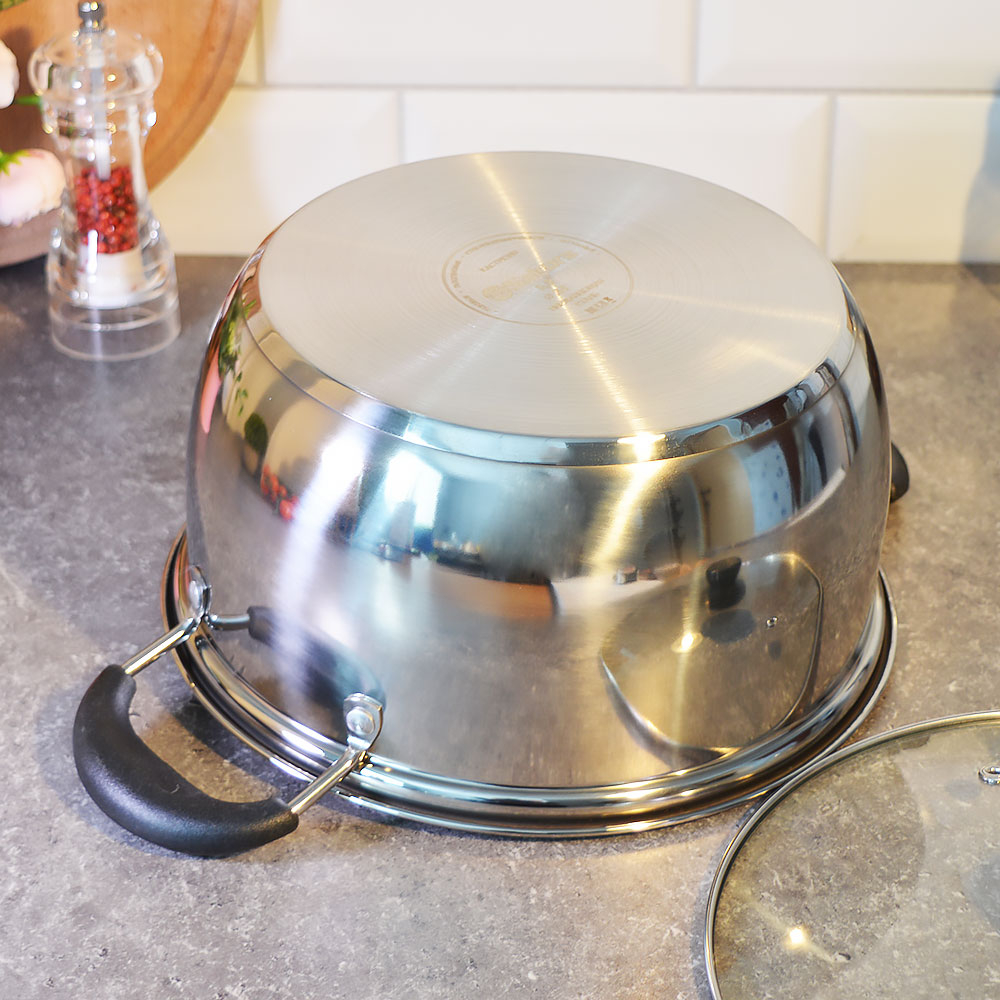 Кастрюля 4,2л нерж "Classic" SA-P1024