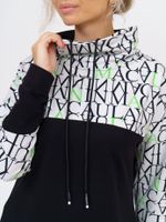 920 Платье "Черный/буквы/зеленый" SveTekst (Акция)