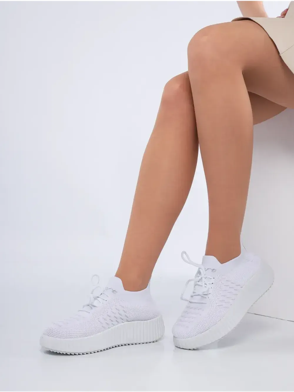 Слипоны на высокой подошве мокасины летние текстильные