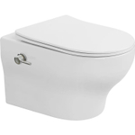 Унитаз подвесной с биде Boheme FIORE 978-SET-2-W, белый глянец с крышкой-сиденьем с микролифтом