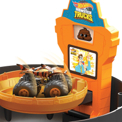 Hot Wheels Monster Trucks - Набор "Трюковая шинная арена" + 2 автомобиля GVK48 / артикул   GVK48  / GTIN 887961928433