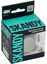 SKANDY Светорегулятор поворотный 600Вт SK-D01Gr серый IEK