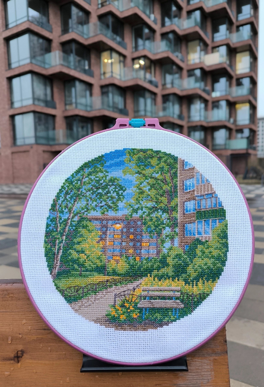 Набор для вышивания крестом Искусница "Летним вечером. У дома"