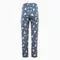 Брюки женские с принтом, цвет голубой, размер 46