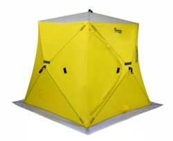Палатка зимняя Helios Piramida 2,0х2,0 yellow/gray Premier