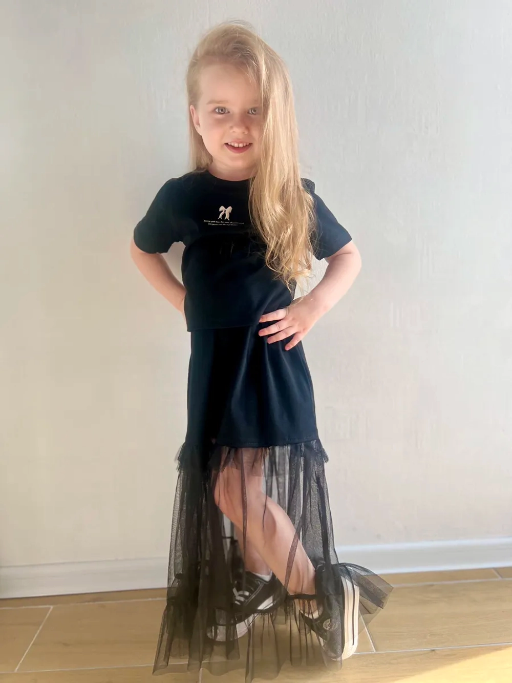 Костюм футболка с юбкой макси