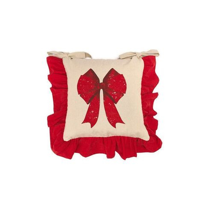 Подушка декоративная для стула "Бант" 40х40см