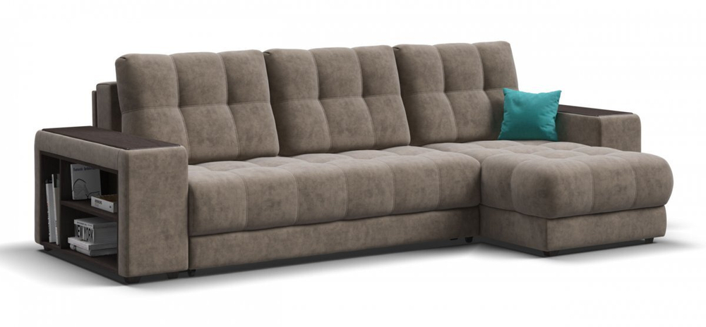 Угловой диван BOSS XL Велюр Royal тауп