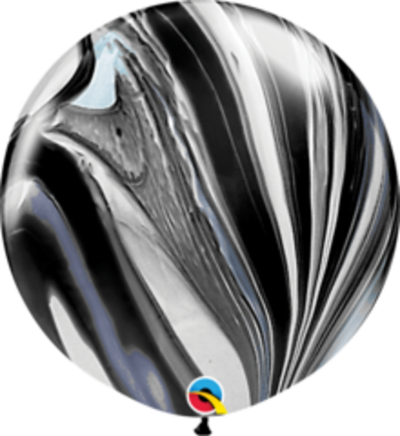 Q 30"/76см, Супер Агат, Black White, 1 шт.