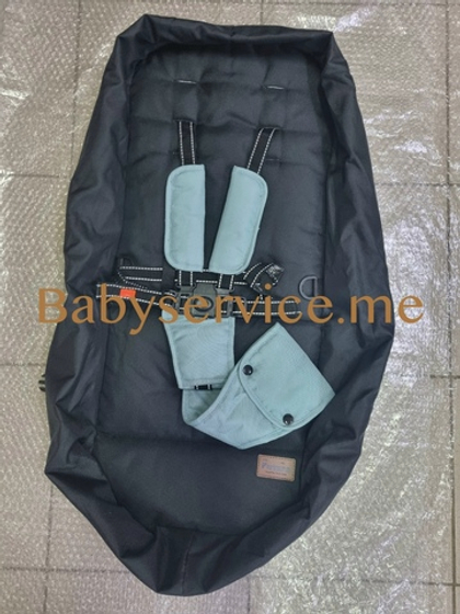 Текстиль сиденья Carrello Fortuna черный / бирюзовый