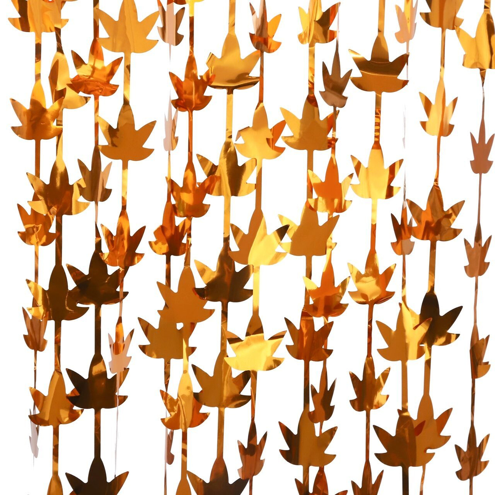 Занавес дождик Листья осенние, 100х200см, 1 шт.