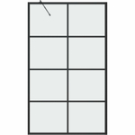 Шторка на ванну Grossman 80x150 GR-10580BLACK профиль Черный стекло прозрачное