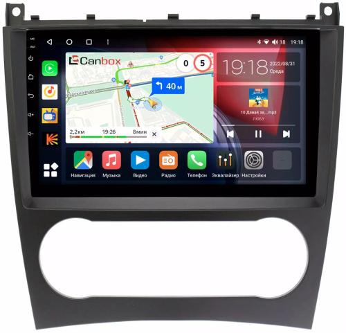 Магнитола для Mercedes-Benz C (W203) 2004-2007 - Canbox 9-132 Qled, Android 10, Быстрая, SIM-слот