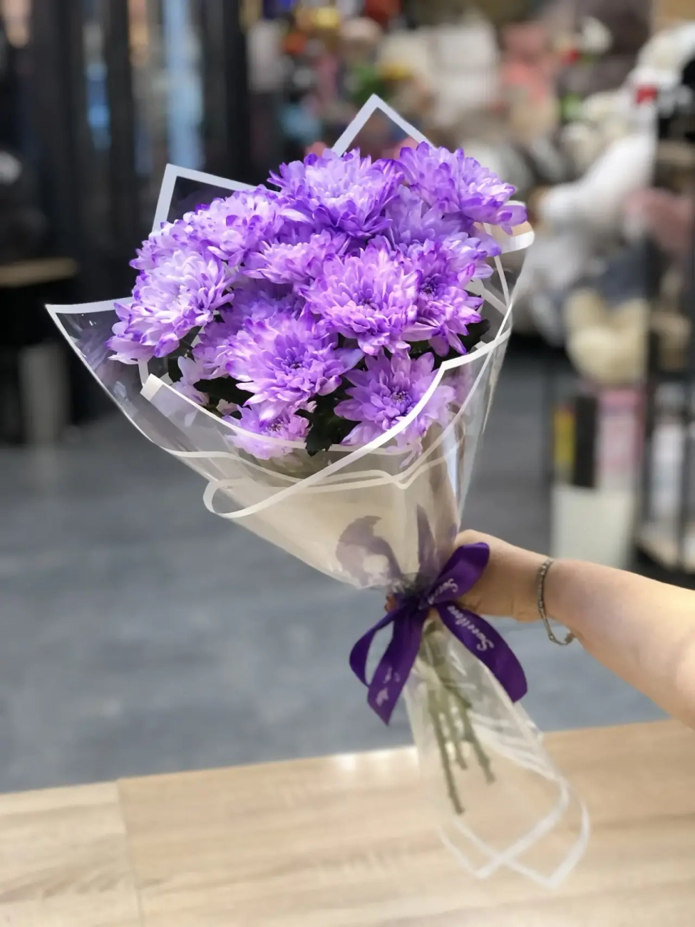 Букеты из хризантем
