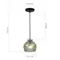 SL1661.413.01 Светильник подвесной ST-Luce Черный/Дымчатый E27 1*40W COCOON