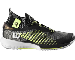Мужские кроссовки теннисные Wilson Kaos Rapide SFT - white/black/safety yellow