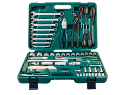 S04H52477S Набор инструмента универсальный 1/4", 1/2"DR, 77 предметов