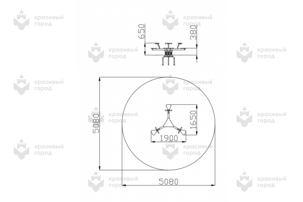 Качалка Трилистник