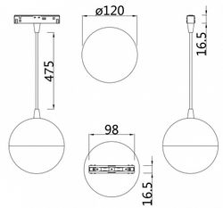 Подвесной светильник Maytoni Kiat TR018-2-10W3K-W