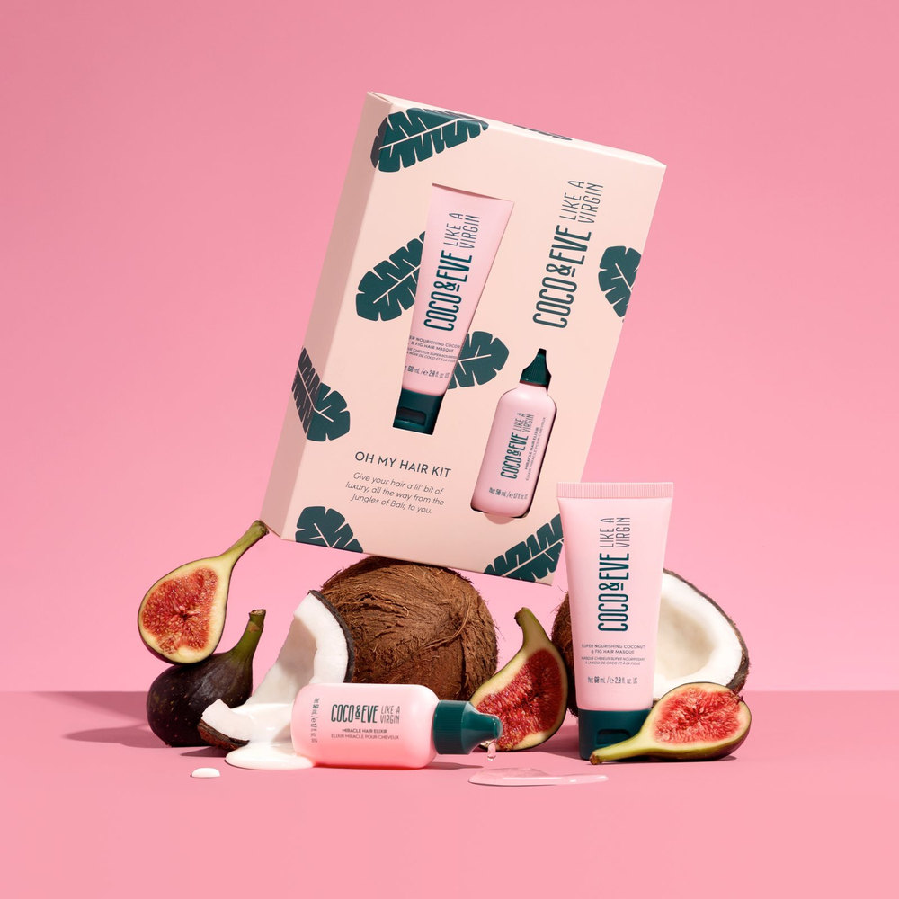 Coco & Eve Like A Virgin Oh My Hair Kit - набор (для придания блеска и смягчения волос) /   / GTIN 8886482911407