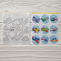 Наклейки с самолетиками