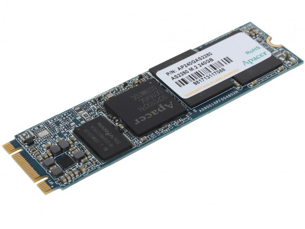SSD накопитель Apacer 240ГБ, M.2 2280, SATA III, [AP240GAS2280-1]