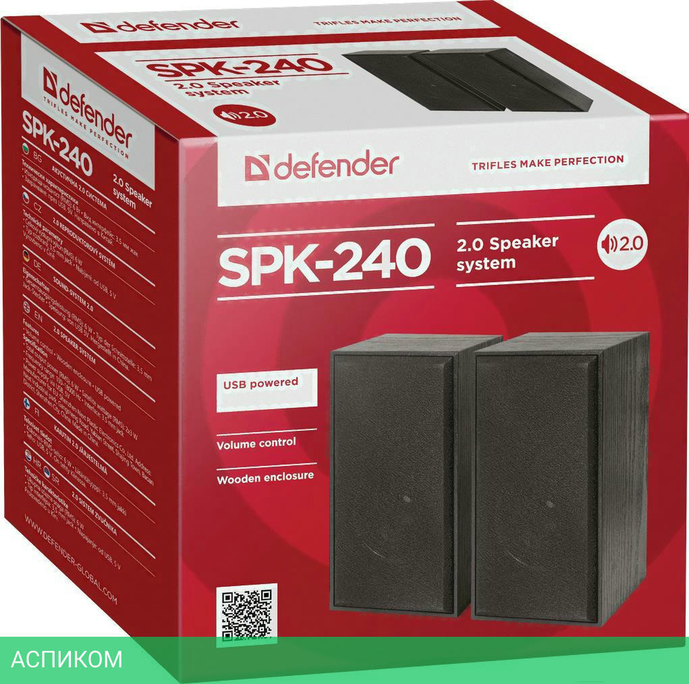 Акустика Defender SPK-240 Black (65224)