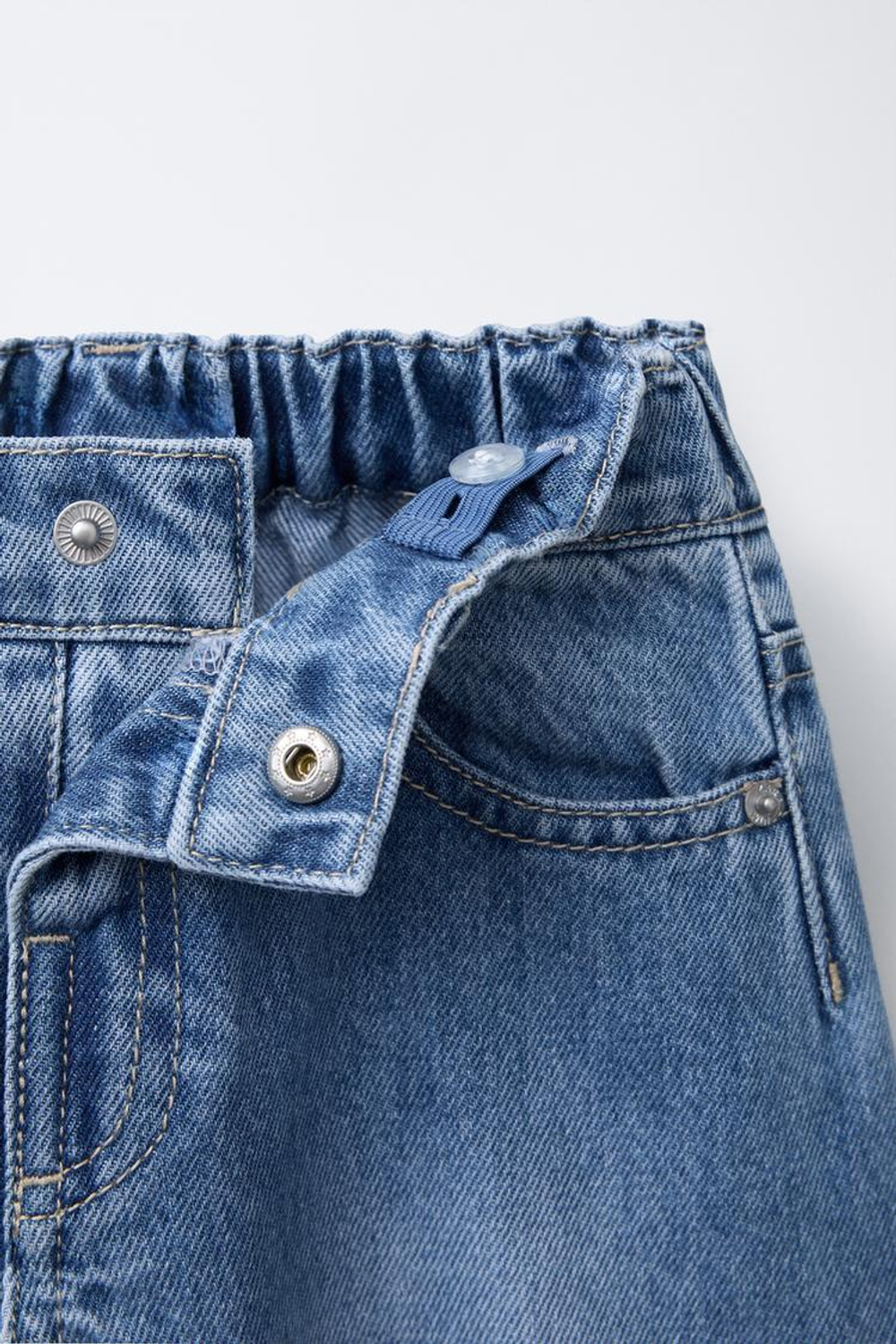 ZARA ДЖИНСЫ MICKEY MOUSE , ВЫЦВЕТШИЙ СИНИЙ