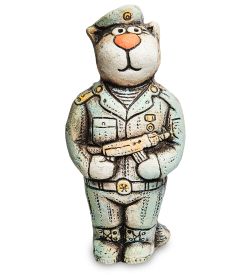 КоКо Шамель KK-427 Фигурка «Кот Военный» шамот