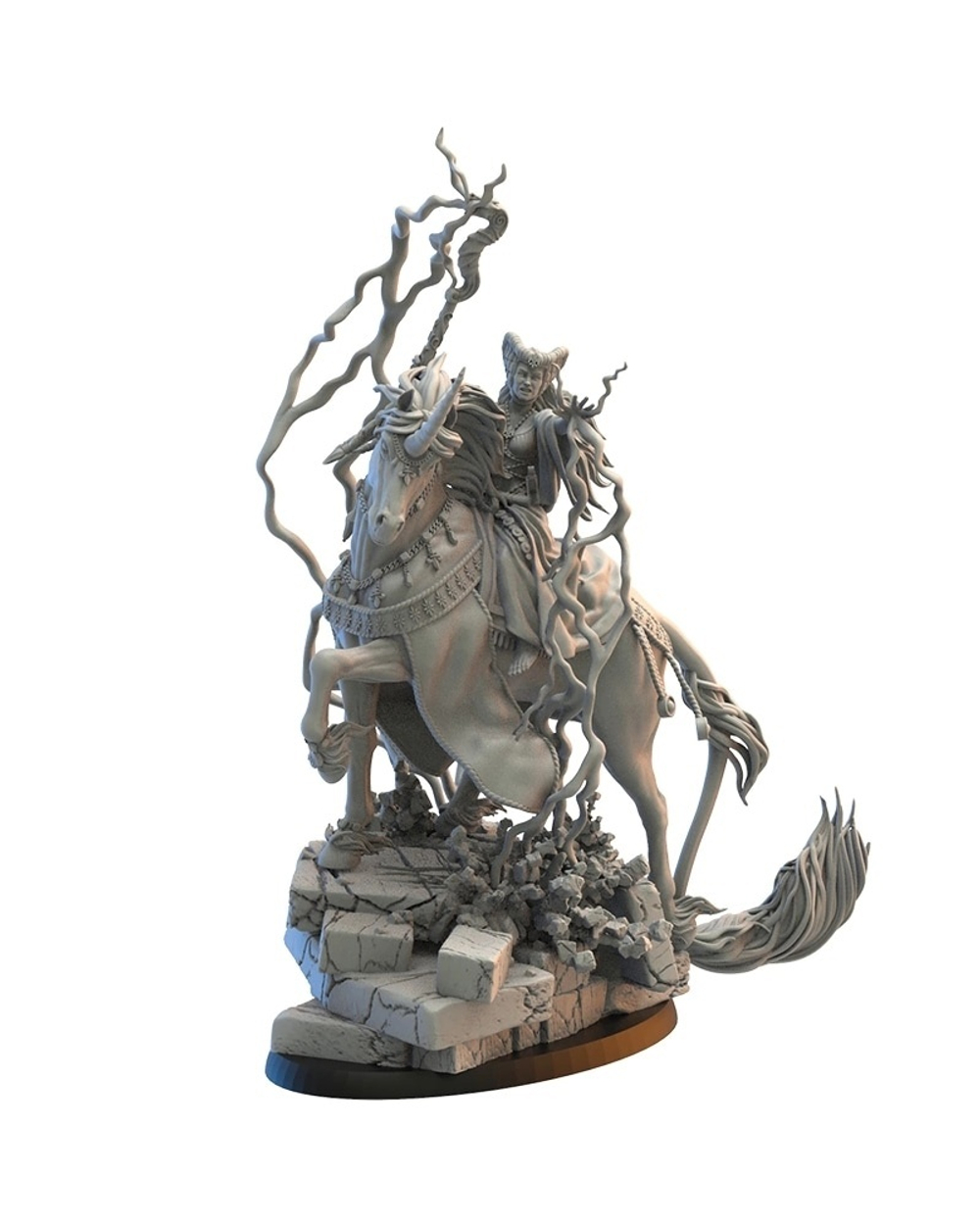 Bretonnia Sorcerer on Unicorn