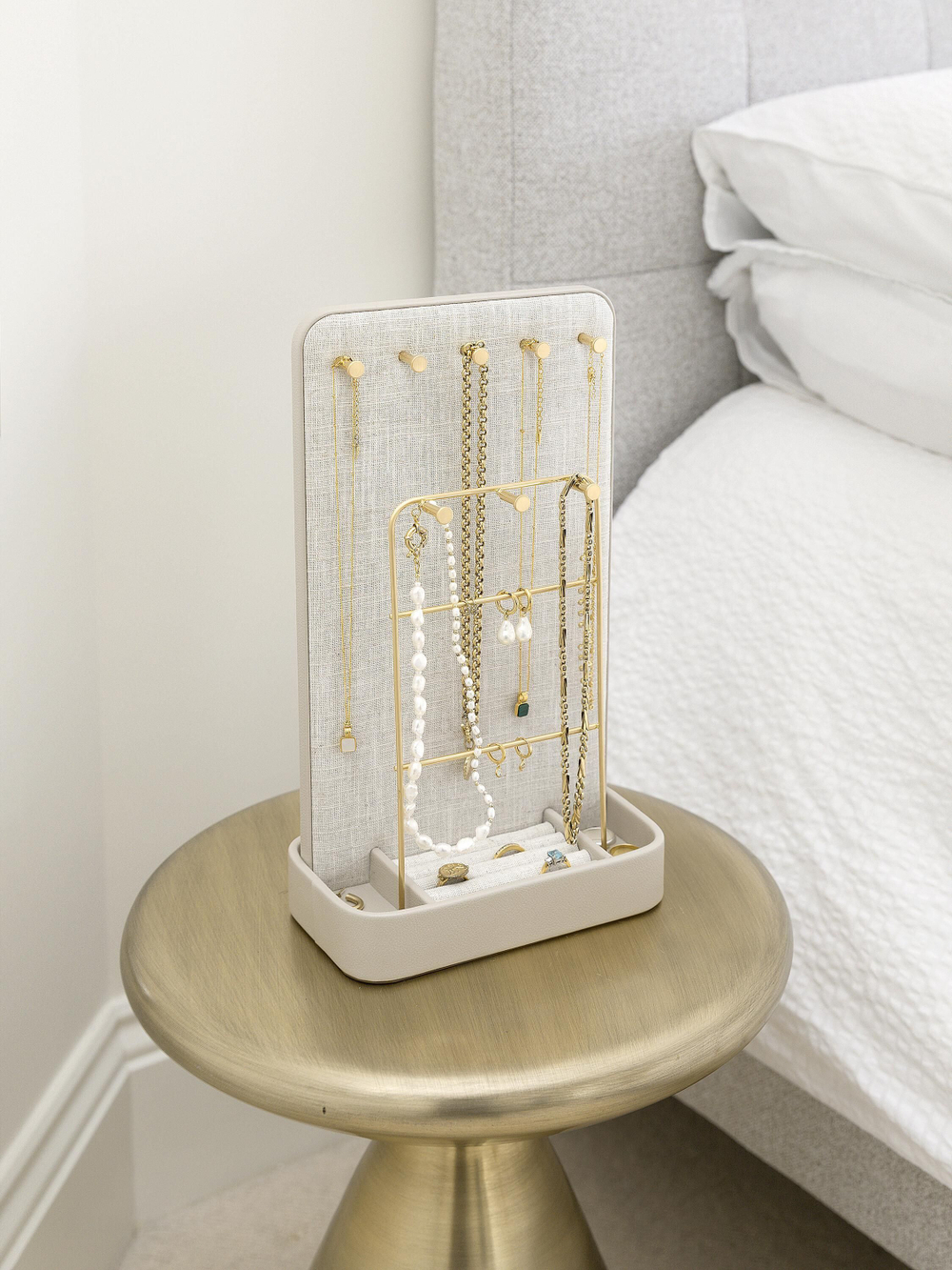 Органайзер для сережек и колец Stackers Oatmeal & Linen All-In-One Jewellery Stand