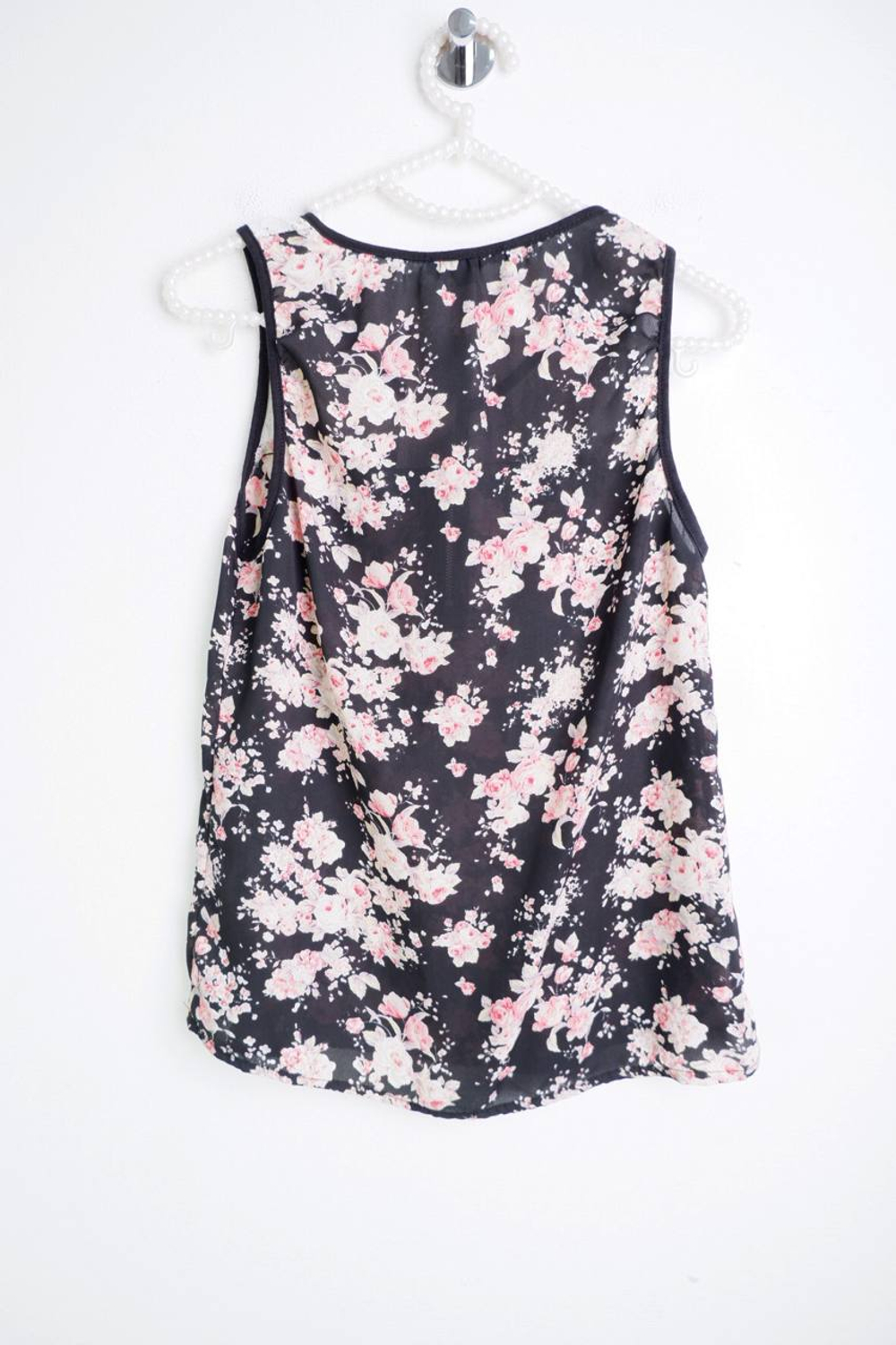 Топ Tally Weijl с цветочным принтом, маркировка 38, визуально на 44 размер