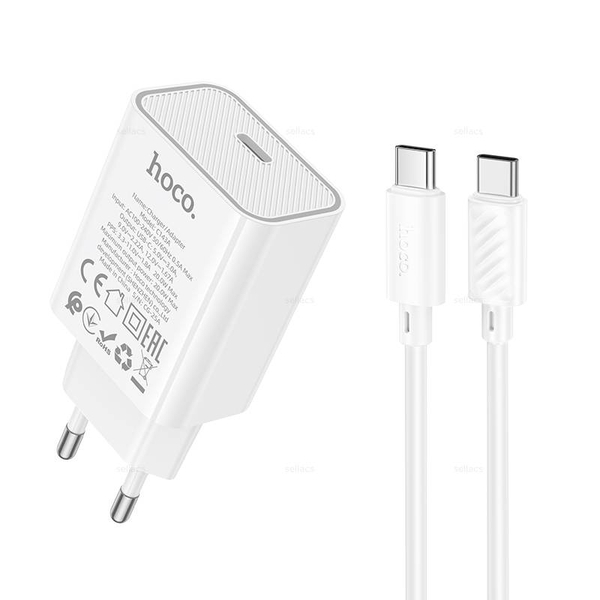 Зарядное устройство для Type-C Hoco C143A PD20W (white)
