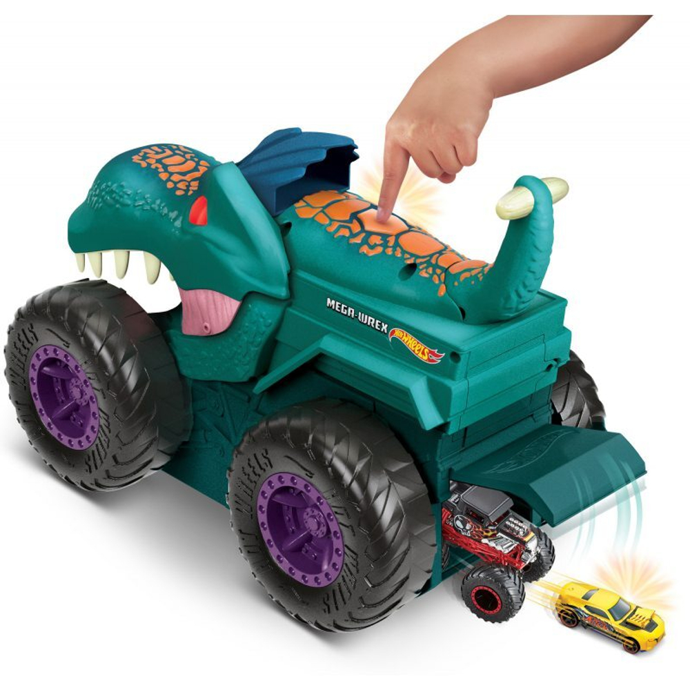 Игровой набор Mattel Hot Wheels Монстр Трак, Голодный Мега Рекс, GYL13