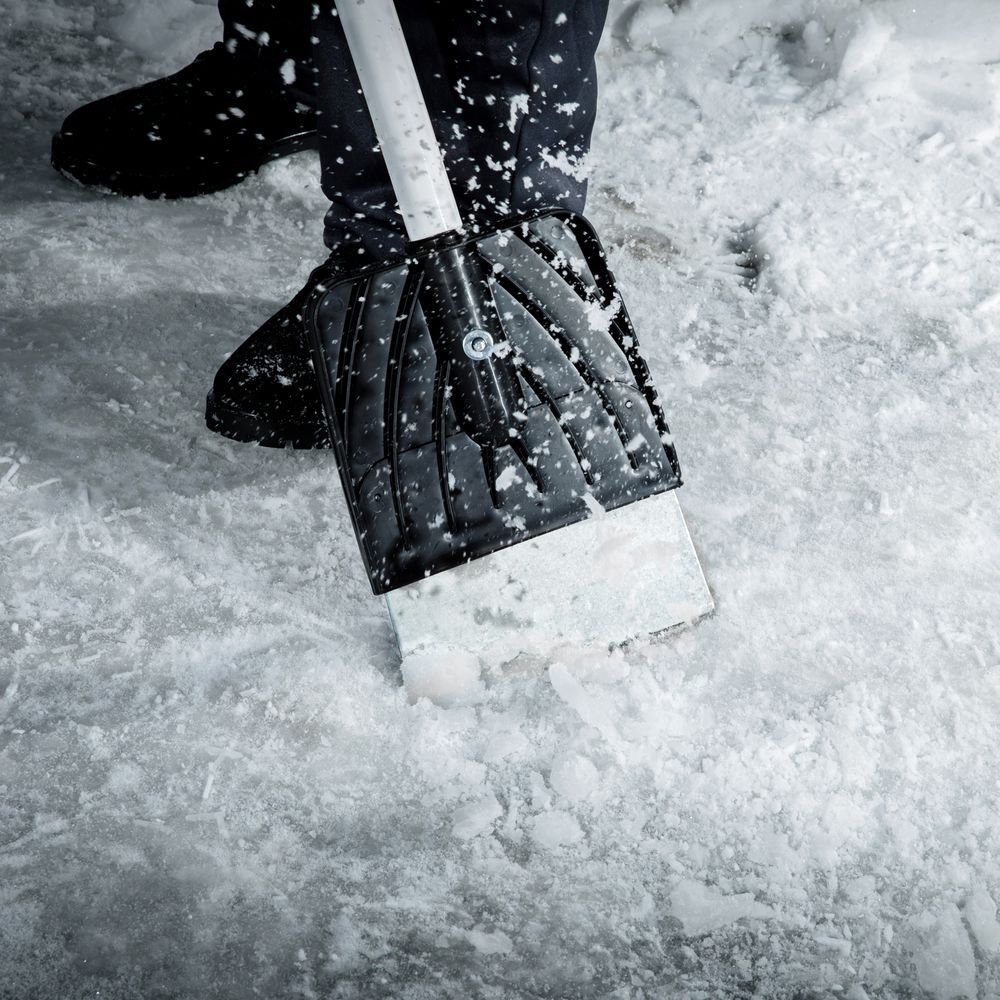 61491 Ледоруб - скребок, 200 мм, 1.76 кг, металлический черенок, Россия, Сибртех