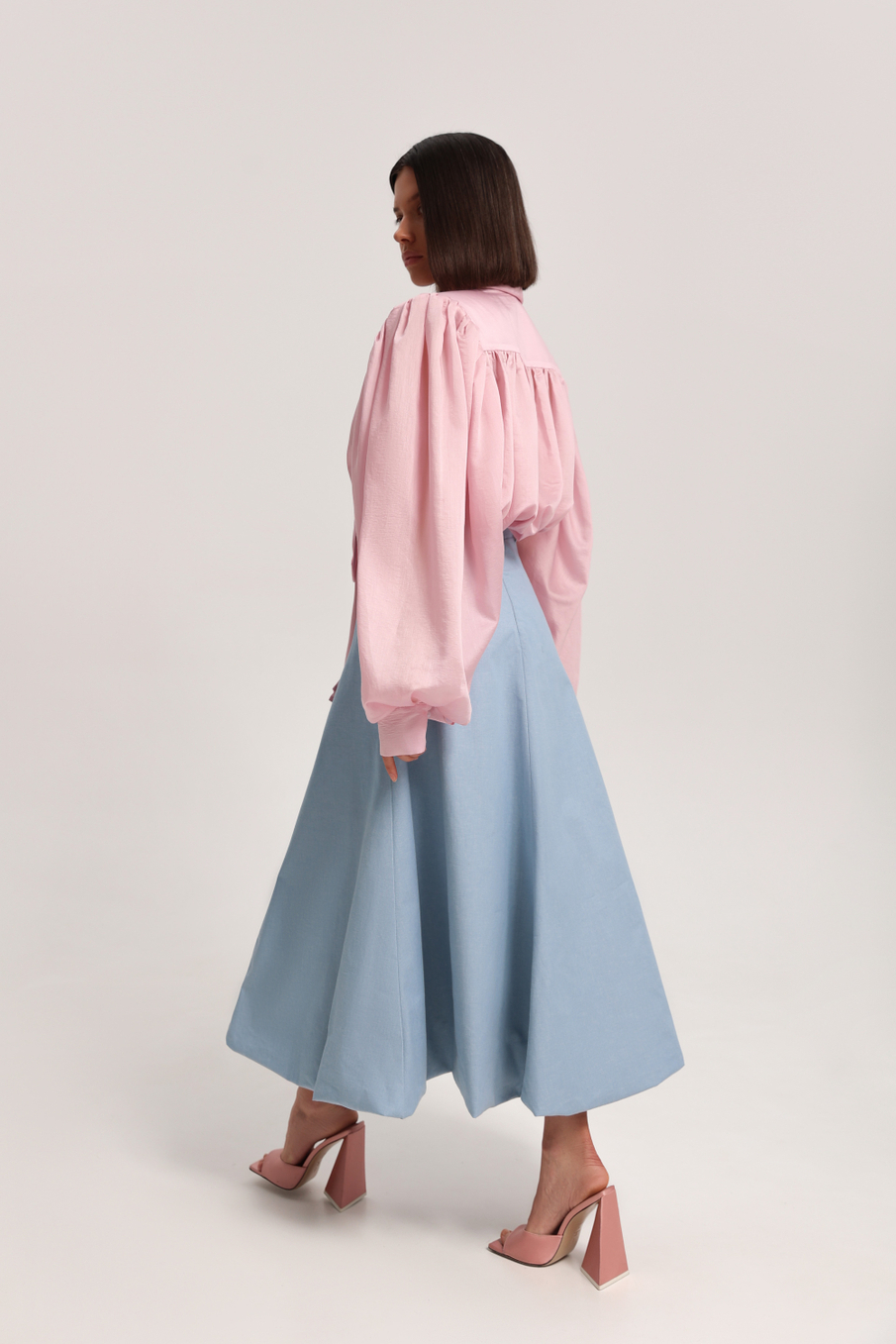 Юбка-колокол из денима