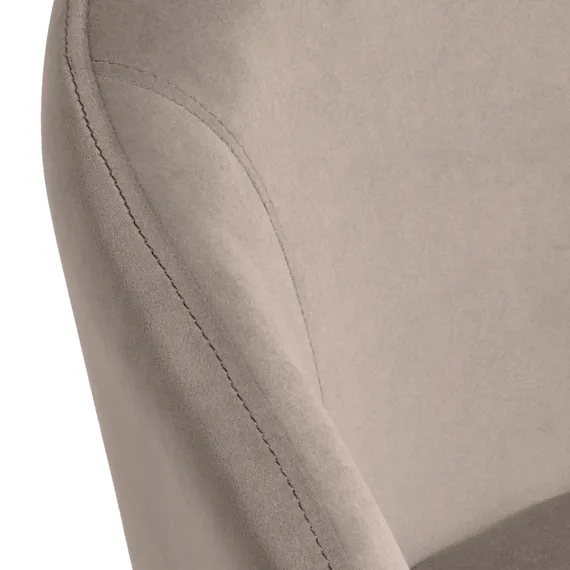 Стул Lime, серо-бежевый микровелюр с золотыми ножками