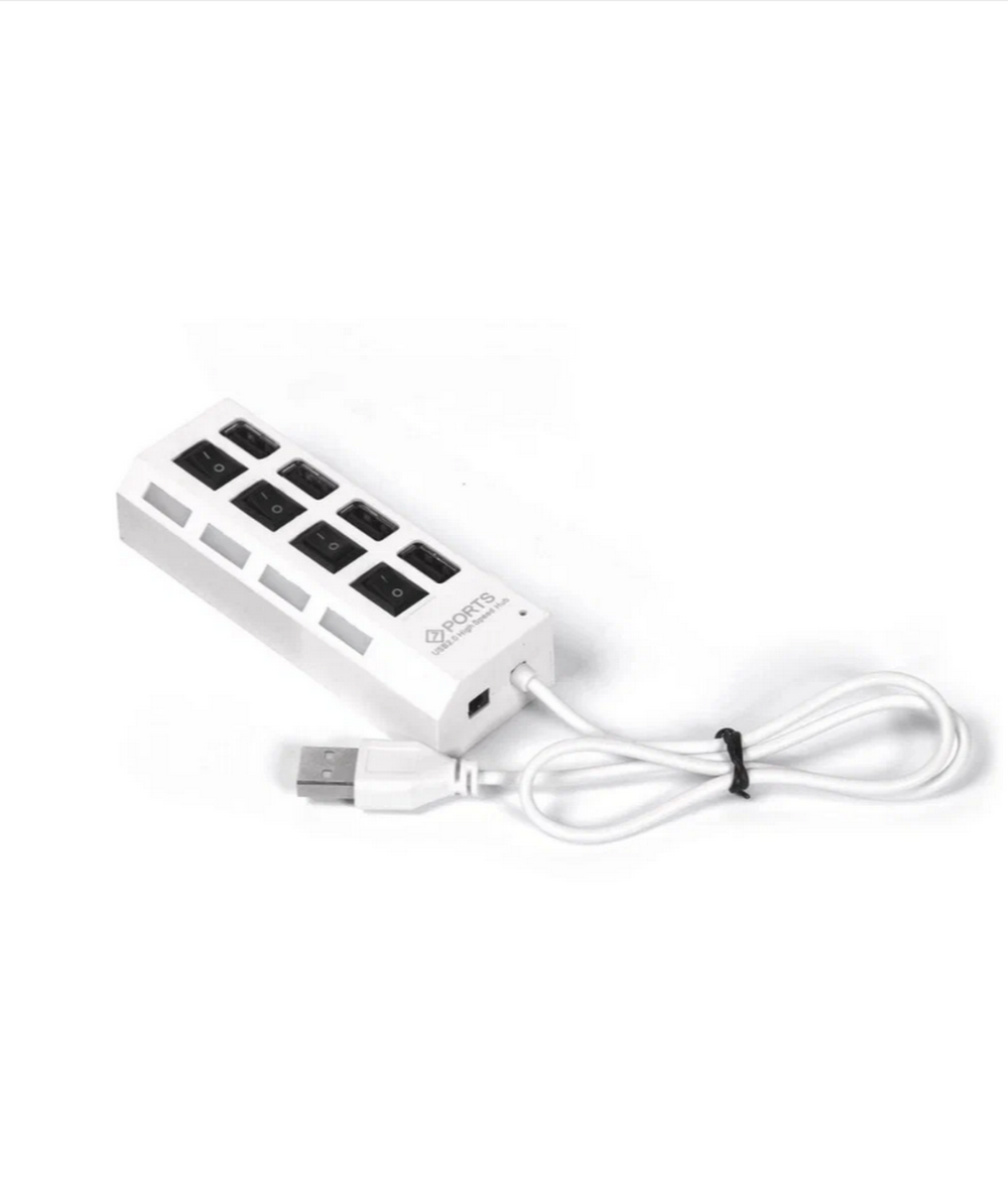 Картридер USB - Xaб Smartbuy SBHA-7204 4 порта