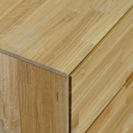 Тумба под телевизор Паво из дуба с подсветкой, 140х42х50, 1 дверь со стеклом, 4 ящика, цвет натуральный