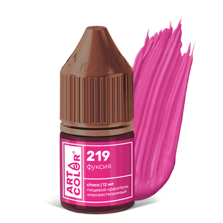 Краситель жирорастворимый гелевый №219 Фуксия (Art Color choco) (12мл)